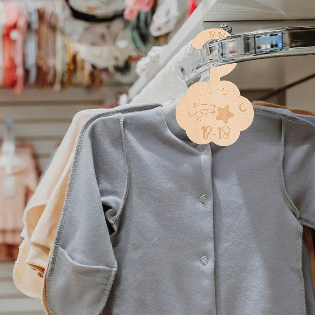 Baby Clothing Dividers - Набор из 14 деревянных разделителей для