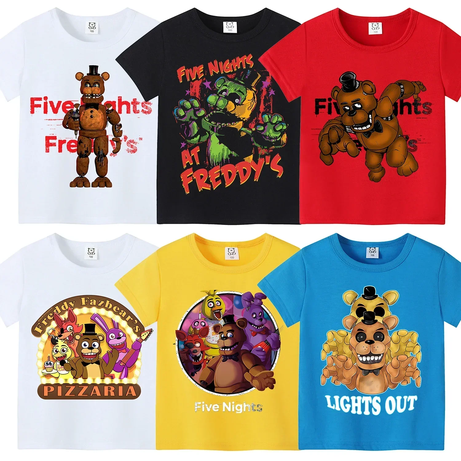 Baby Clothing Dividers - Короткая рубашка на тему Five Nights