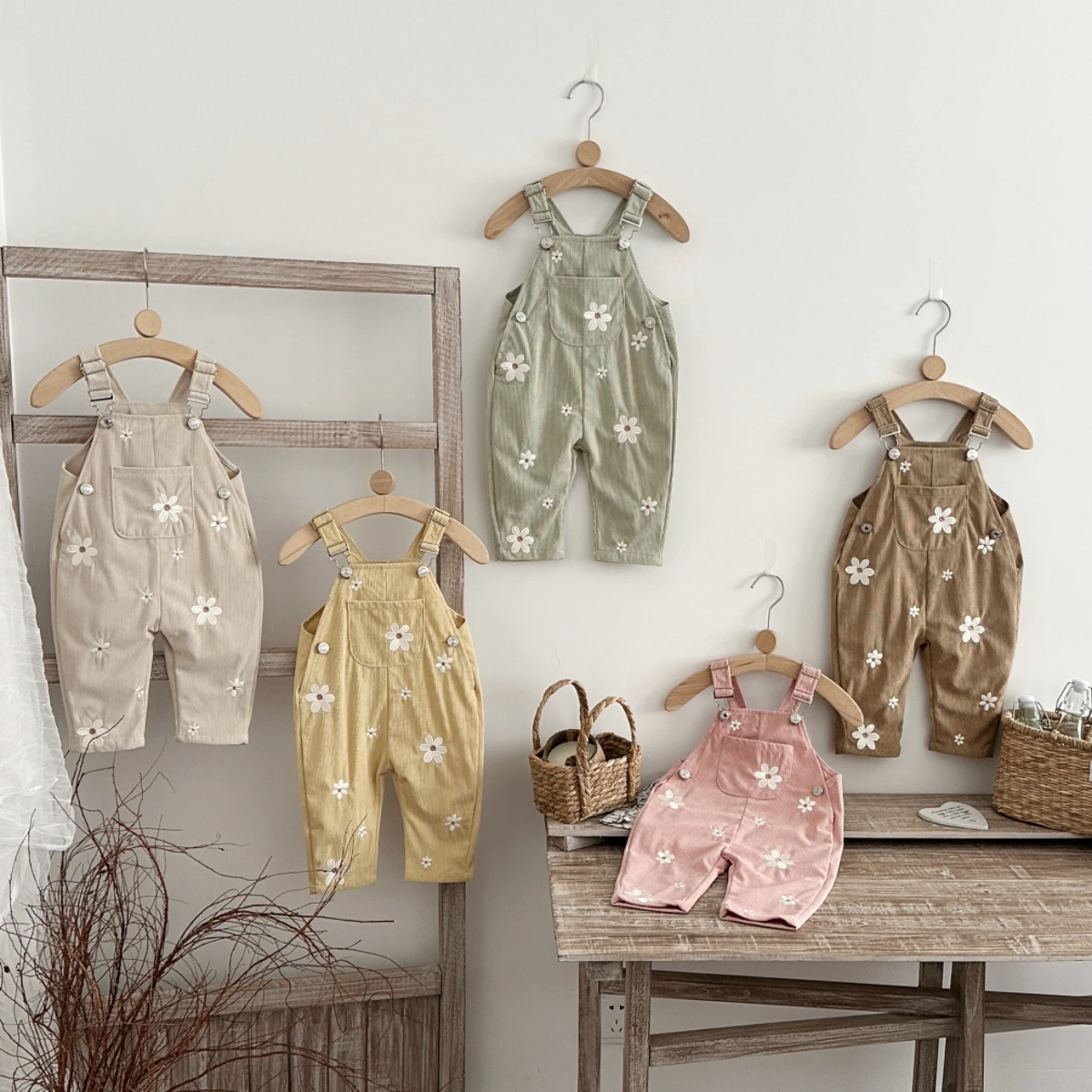Baby Overall Denim - Детские комбинезоны в корейском стиле для