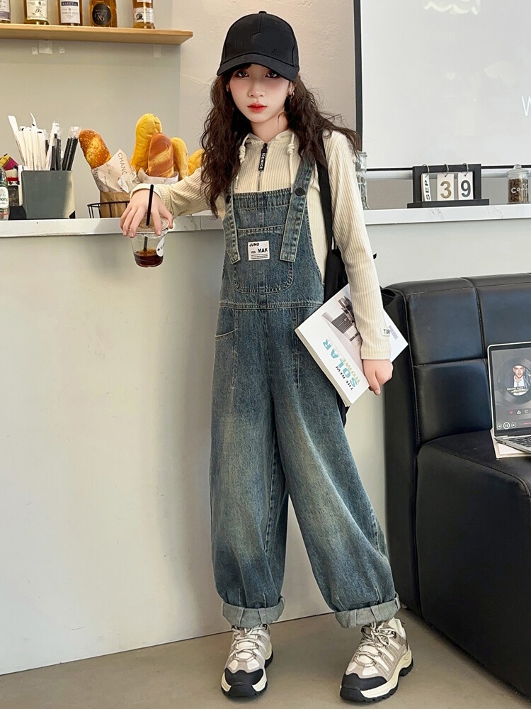Baby Overall Denim - Весенние удобные комбинезоны для девочек, джинсовые