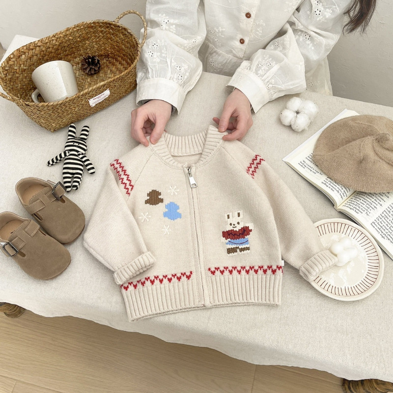 Детский свитер в корейском сти – обзор и цена Knit Cardigan Infant