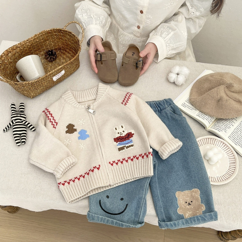 Детский свитер в корейском сти – обзор и цена Knit Cardigan Infant