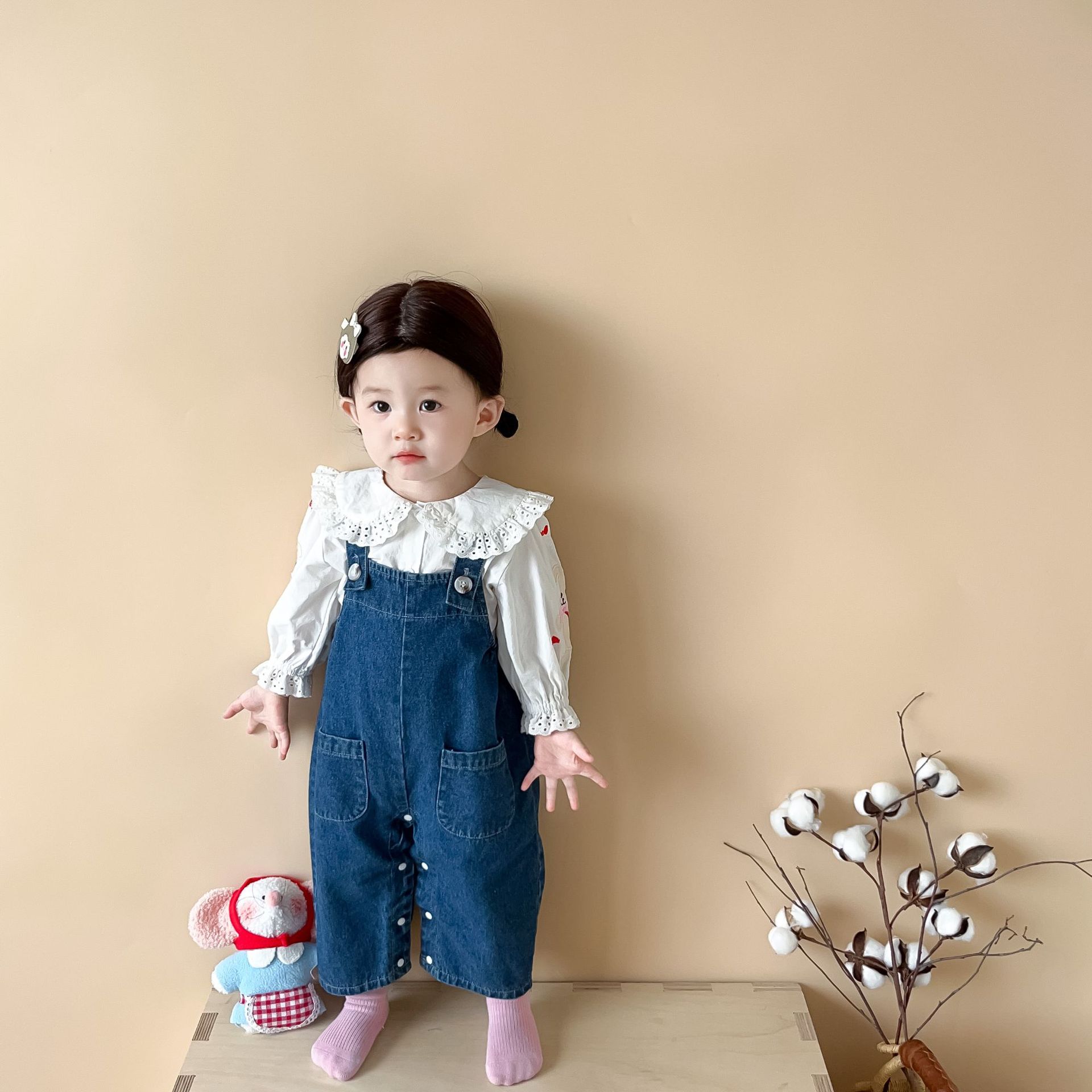 Детский джинсовый комбинезон с – обзор и цена Baby Overall Denim