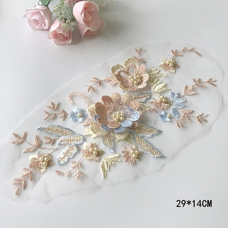 1 шт., кружевная нашивка, сетч – обзор и цена Baby Clothing Embroidery