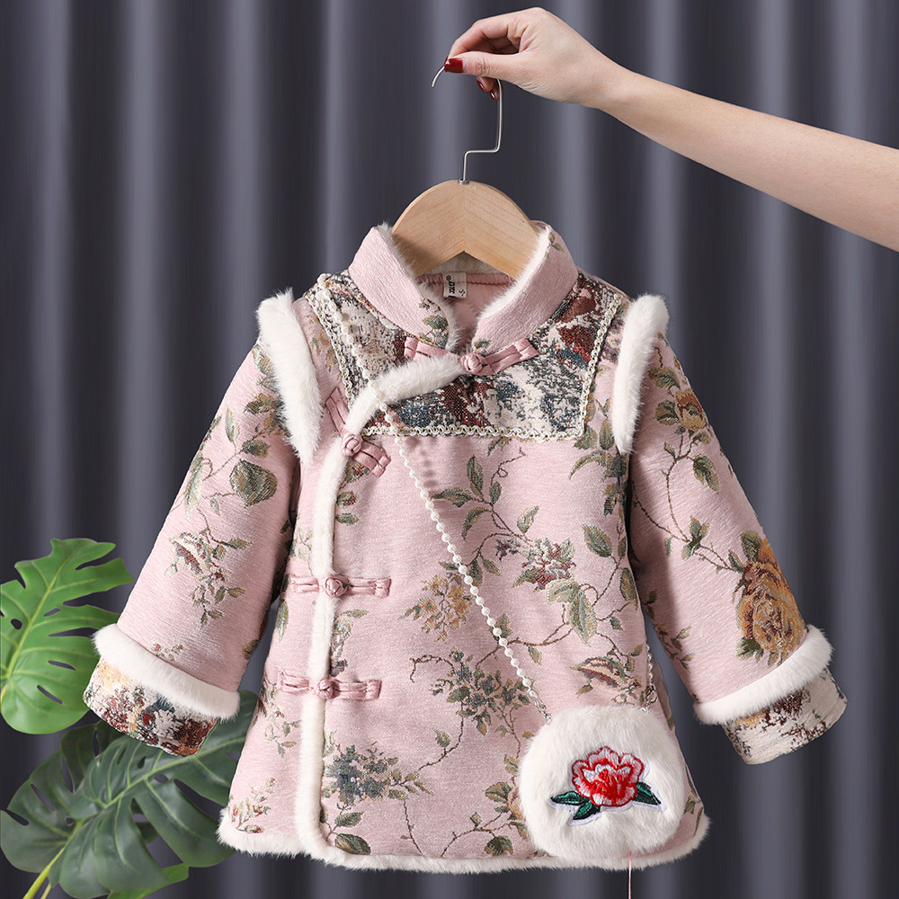 Зимнее платье Hanfu для малень – обзор и цена Baby Clothing Embroidery