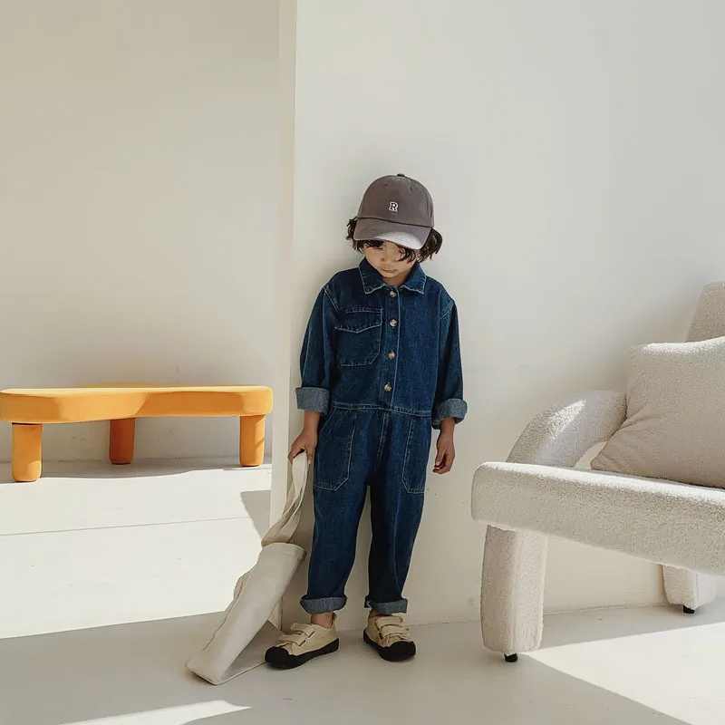 Детский джинсовый комбинезон,  – обзор и цена Baby Overall Denim