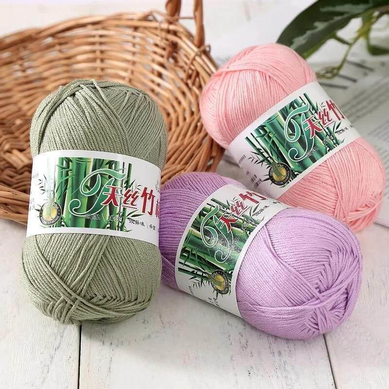 Чистая хлопковая тонкая пряжа  – обзор и цена Baby Clothing Yarn