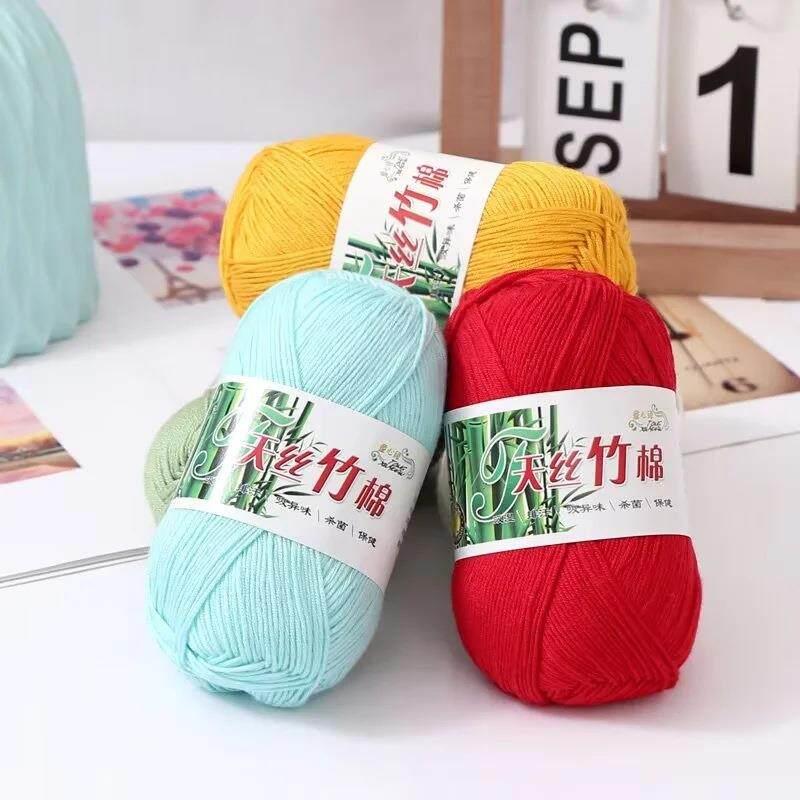 Чистая хлопковая тонкая пряжа  – обзор и цена Baby Clothing Yarn